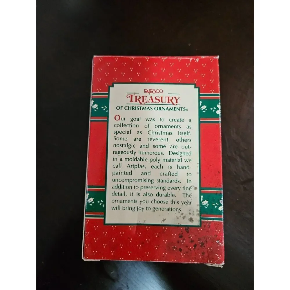 Enesco Christmas Ornament 1995 Crackin A Smile Mouse Docter Nutcracker W/ Box